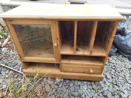 Photo of free Wooden (pine) TV unit (Bexhill Downs TN39) #1