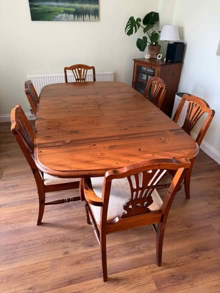 Photo of free Solid Dining Table & 6 Chairs (Hadleigh SS7) #1