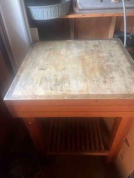 Photo of free Butcher block table (Ridley Park) #1