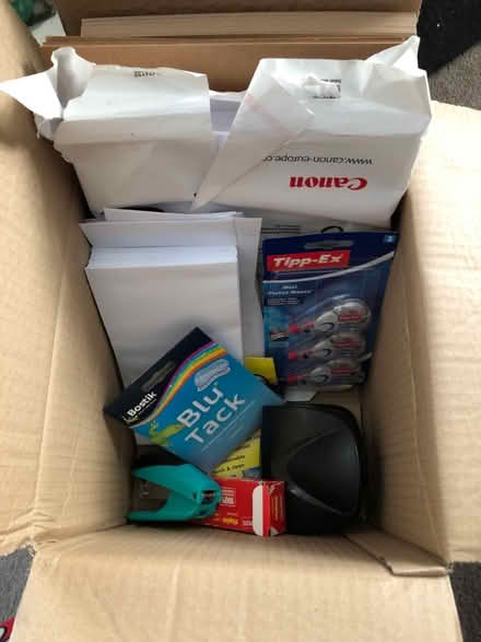 Photo of free A box of random office supplies (S61 Ferham) #1