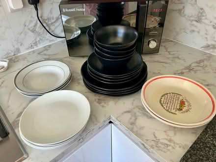 Photo of free Stacey Solomon black 12 piece dinner set. (Starbeck HG2) #1