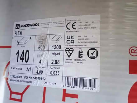 Photo of free Rockwool Insulation 140mm batts (Guilsfield SY21) #1