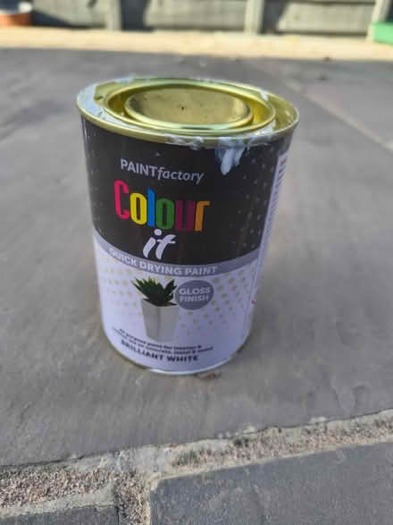 Photo of free Oil based gloss white paint (Well hall roundabout. SE9) #1