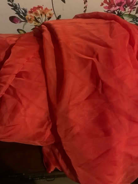 Photo of free Red polyester tulle 4x4m (Great Rollright OX7) #1