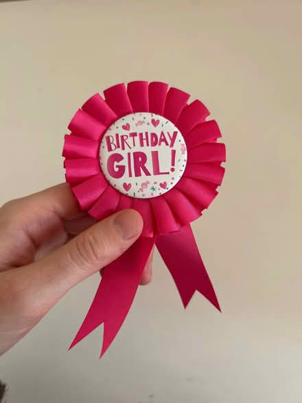 Photo of free Birthday girl badge (Woodside G20) #1