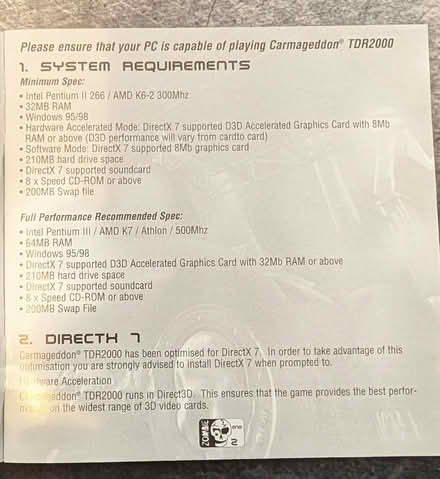 Photo of free PC Games. Carmageddon II & Carmageddon TDR 2000. (Alverthorpe WF2) #4