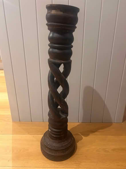 Photo of free Wooden carved candlestick (North Hinksey OX2) #1
