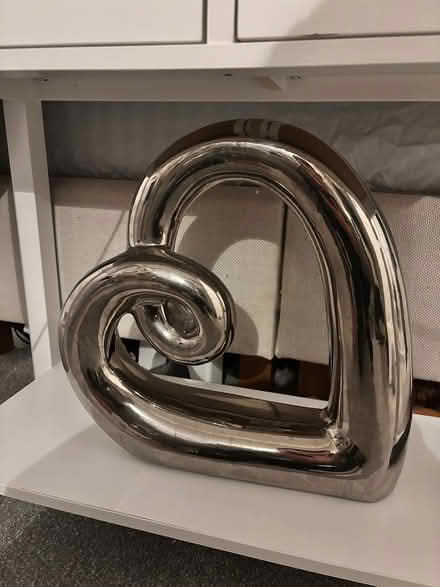 Photo of free Silver heart ornament (Adeyfield HP2) #1