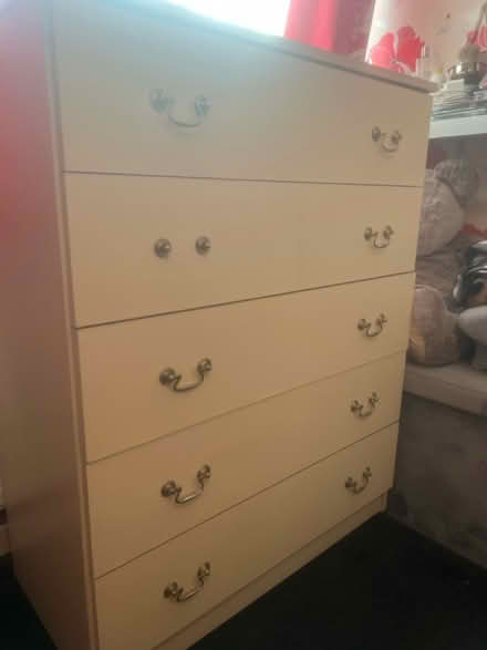 Photo of free chest of draws 5 draw (tile cross B33) #1