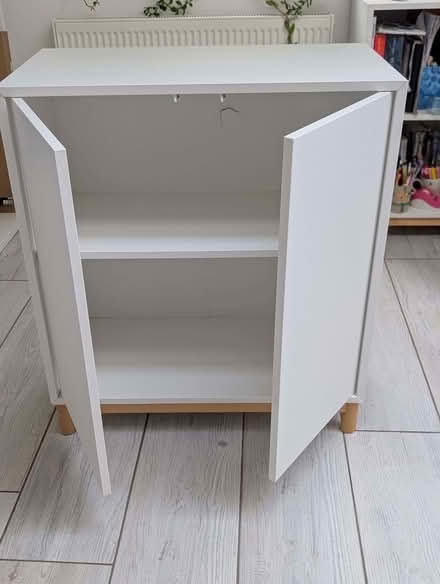 Photo of free IKEA EKET Cabinet w 2 doors and 1 shelf, white, 70x35x70 cm (Crowthorne RG45) #1
