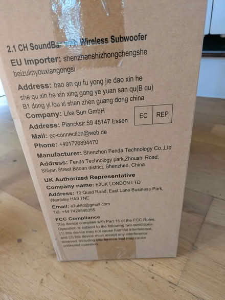 Photo of free Sound bar with sub woofer (Moseley B13) #2
