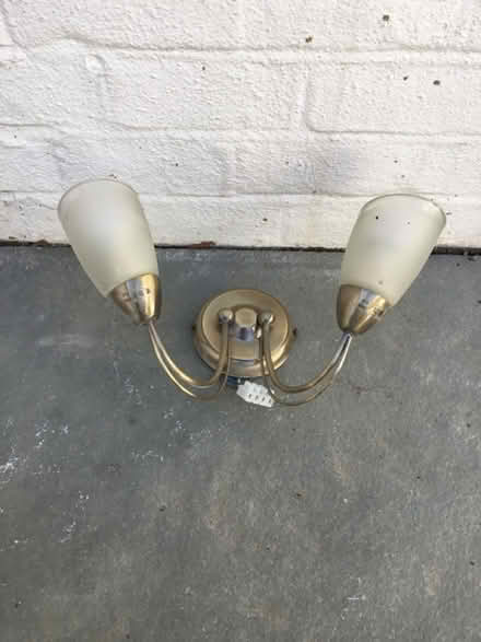 Photo of free Wall light - twin - brushed bronze (North Ascot SL5) #1