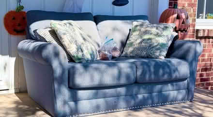 Photo of free Blue loveseat (Florence Park South) #2
