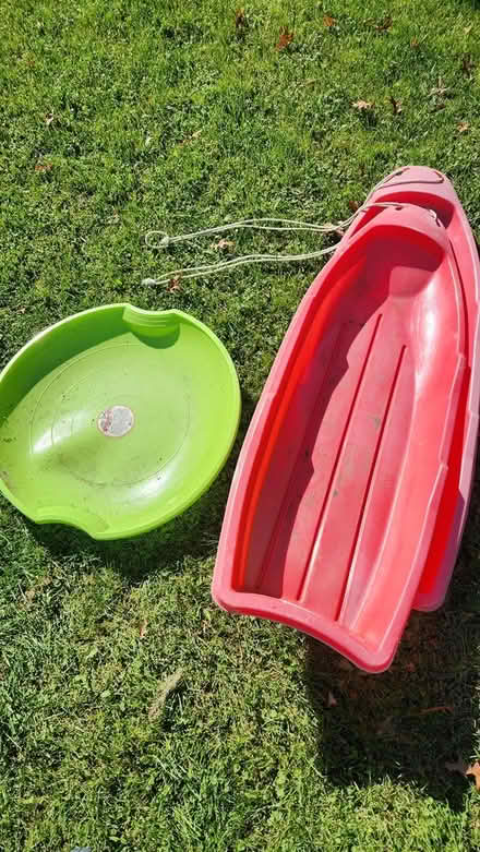 Photo of free String trimmer, gas cans, sleds (Darien) #3