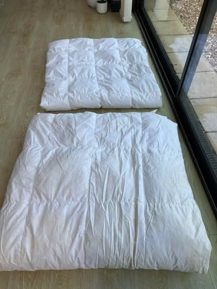 Photo of free 2 king size feather duvets (Ruislip, HA4) #1