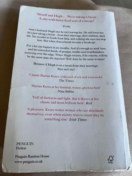 Photo of free Marian Keyes The Break Book (billericay CM12) #2