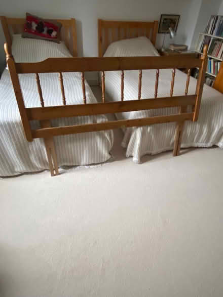 Photo of free Wooden bedhead 6ft (Harston CB22) #1
