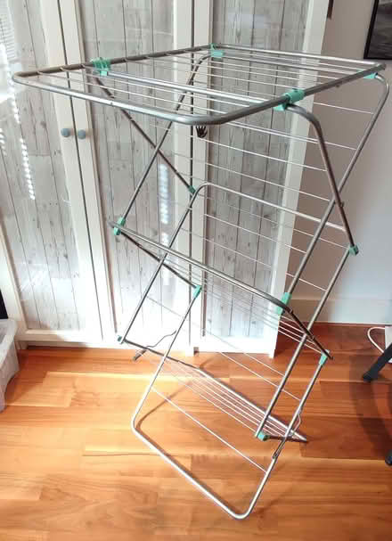 Photo of free Metal Clothes Airer / Drying Rack (Tolworth KT6) #1