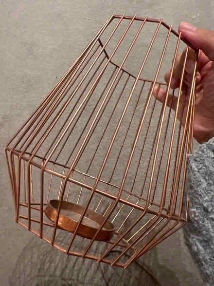 Photo of free Rose gold pillar candle holder (W12) #2