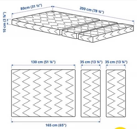 Photo of free Foldable mattress white (New DE22) #1