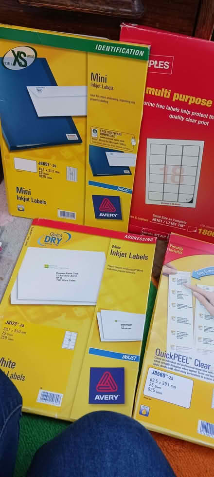 Photo of free Labels - for printer (Dean Court OX2) #1