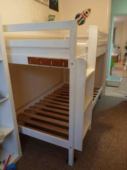 Photo of free Wooden Bunkbed (Abingdon, OX14.) #1