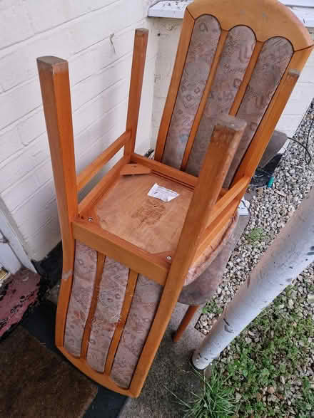 Photo of free Two solid pine dining chairs (Hitchin industrial area SG4) #2