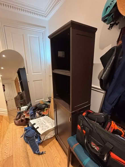 Photo of free Bathroom storage cabinet 63 inches high by 17 w by 12 deep (Richmond TW1) #1