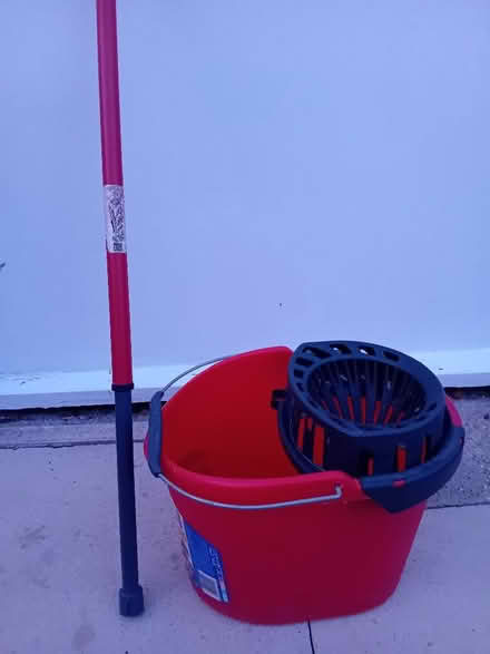 Photo of free Red mop bucket and handle. (Rose Hill OX4) #1