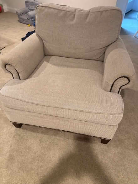 Photo of free Oversized Beige Armchair (Flemington, NJ) #2