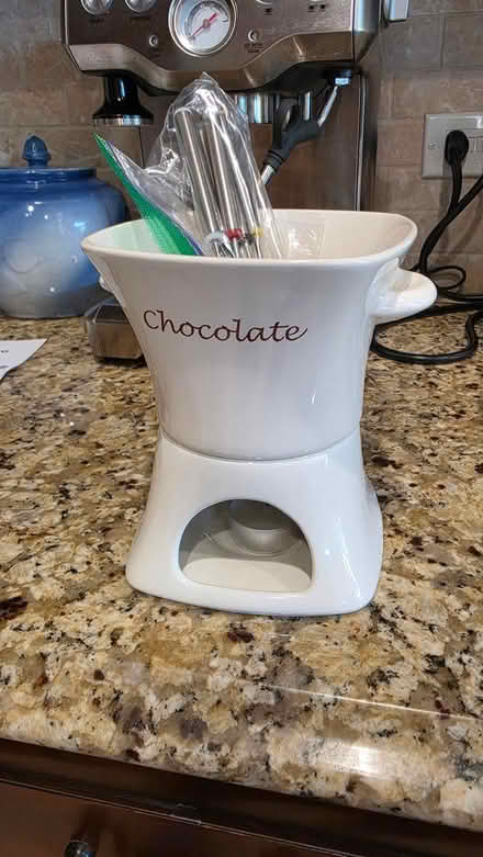 Photo of free Chocolate fondue pot & forks (Skokie) #2