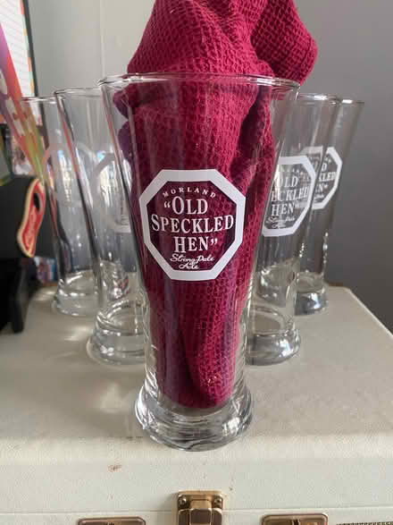 Photo of free Speckled hen 1 pint glasses (Havant PO9) #1