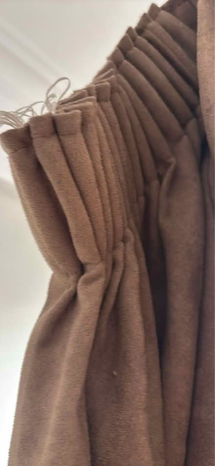 Photo of free Faux suede pair curtains (CB21) #2