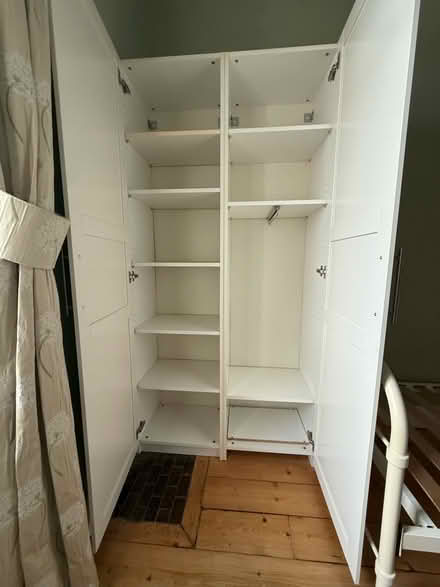 Photo of free white ikea wardrobe (Juniper Green EH14) #2
