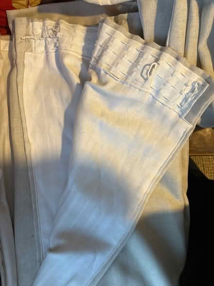 Photo of free 2 cream lined curtains (Brockley SE4) #3
