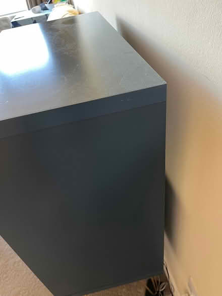 Photo of free Blue wooden cube storage (Guildford.) #2