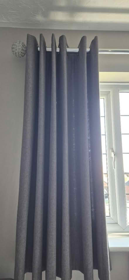 Photo of free Pair of grey curtains dunelm (Narborough LE19) #2