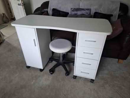 Photo of free Nail table with stool (Thornton, BD13) #1