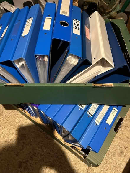 Photo of free Collection of ring binder files (Horsham) #1