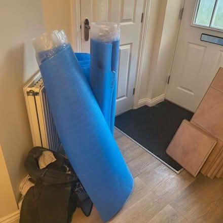 Photo of free Interlocking Floor and underlay (Barnard's Green WR14) #1