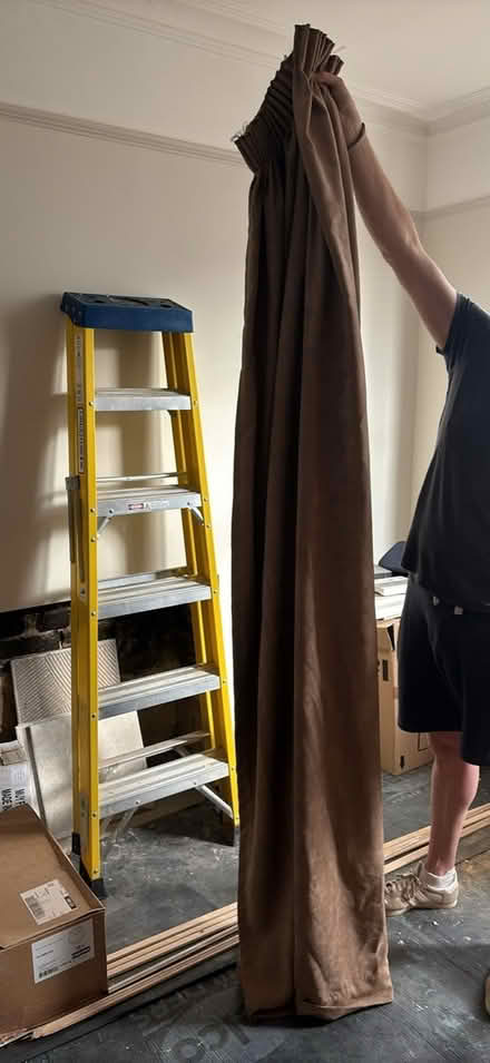 Photo of free Faux suede pair curtains (CB21) #1