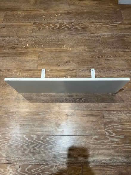 Photo of free White shelf with brackets (Malvern Link WR14) #1