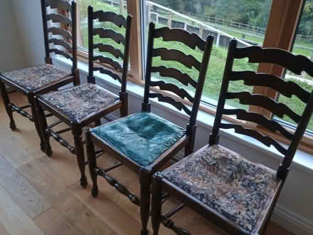 Photo of free Set of 4 dining chairs (Guilsfield SY21) #2