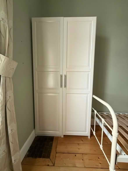 Photo of free white ikea wardrobe (Juniper Green EH14) #1