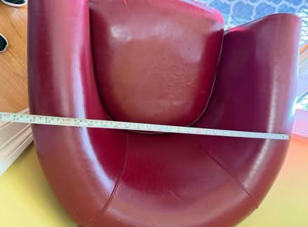 Photo of free 2 faux leather red swivel chairs (Bolton MA) #4