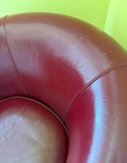 Photo of free 2 faux leather red swivel chairs (Bolton MA) #2