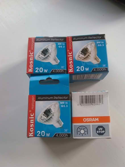Photo of free 2 pin MR16 aluminium reflector bulbs NB 50W (Sonning Common RG4) #1