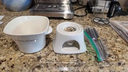 Photo of free Chocolate fondue pot & forks (Skokie) #3
