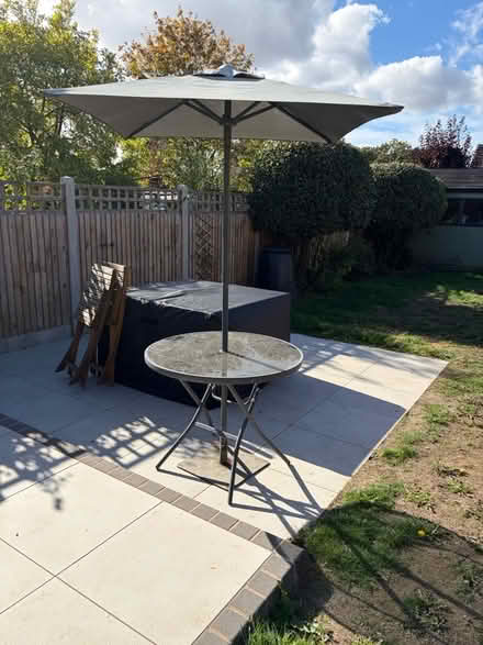 Photo of free Outdoor table, chairs and parasol (West Bergholt CO6) #4
