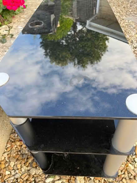 Photo of free TV glass stand (Forest Green GL6) #2
